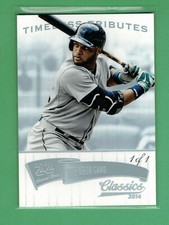 2014 PANINI CLASSICS ROBINSON CANO TIMELESS TRIBUTES PLATINUM PARALLEL 1/1