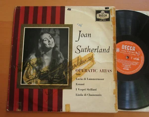 Joan Sutherland *SIGNED* Operatic Arias Decca LXT 5531 Mono - Picture 1 of 6