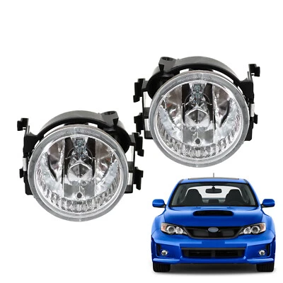 Front Fog Lights Lamps W/ Bulbs Pair For 2013 2014 Subaru WRX STI Impreza Legacy - Image 1 of 4