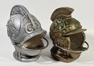 VTG 1960's Ceramic Novelty Trojan Helmet Ashtray SET OF 2 -Made in Japan *READ* - Picture 1 of 8