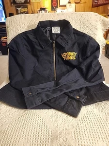 Looney Tunes Bugs Bunny "Thats All Folks" Womens Embroidered Jacket Sz S NICE - Picture 1 of 5