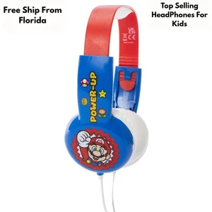 Auriculares seguros para niños SUPER-MARIO limitación de volumen edad 6+ limitación de volumen VENDEDOR DE EE. UU. - Imagen 1 de 4