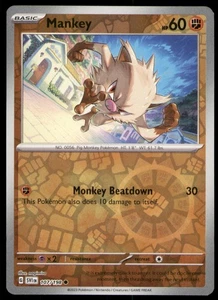 Mankey 107/198 Reverse Holo SV01: Juego base escarlata y violeta casi nuevo - Imagen 1 de 2