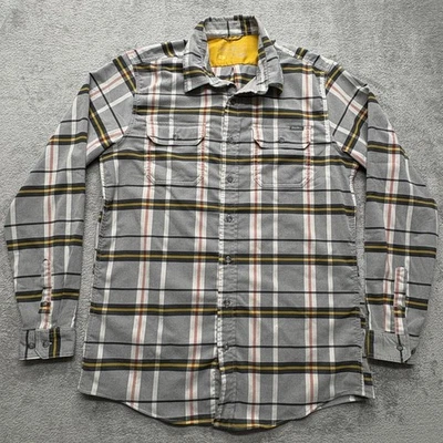 Eddie Bauer Shirt Mens Large Tall Gray Plaid Classic Fit Long Sleeve Button Up - Image 1 of 4
