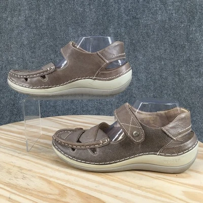 Zapatos Wolky para mujer 39 Venture informales sin usar, en caja, puntera con cordones Mary Jane cuero marrón Foto 1 de 4