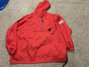 Vintage Marlboro Unlimited Anorak Windbreaker Jacke XXL 2XL rot mit Kapuze - Bild 1 von 6