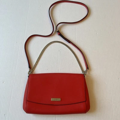 Kate Spade New York Crossbody Red Wallet Clutch Bag Shoulder VERY GOOD - image 1 of 4