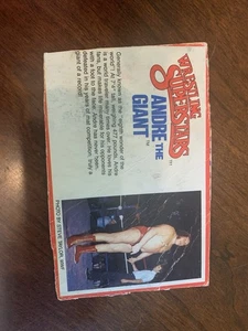 1984 WWF Wrestling Superstars Andre The Giant Cut Bio File Card LJN Vintage - Picture 1 of 2