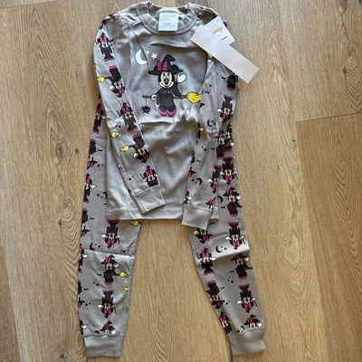 Hanna Andersson Colección Disney Minnie Mouse Halloween Pijama Set Talla 120/6-7 Foto 1 de 4
