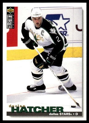 1995-96 Collector's Choice #224 Derian Hatcher Dallas Stars Hockey Card - Image 1 of 2
