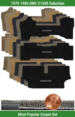 Набор ковриков Ultimat на заказ для 79-86 GMC C1500 Suburban с логотипом (3 штуки) #MZ9 - Изображение 1 из 4