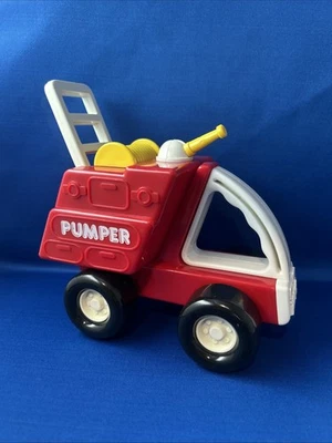 Camión de bomberos Buddy L 1986 vintage juguete duradero con manguera móvil y escalera Foto 1 de 4