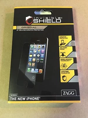 INVISIBLE SHIELD HD APPLE THE NEW IPHONE SCREEN PROTECTOR BY ZAGG  - Image 1 of 3