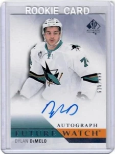 2015-16 SP Authentic Dylan DeMelo Future Watch Rookie Auto Card /999 Sharks - Picture 1 of 2