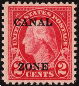 Canal Zone Stamp Scott #84 Mint NH 2 Cents Carmine Washington Perf 11 Issue F-VF - Picture 1 of 1