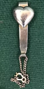 Tiffany & Co Sterling Heart Money Clip - Picture 1 of 8