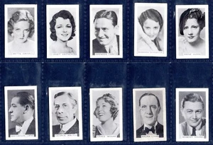 Premier Tobacco STAGE & SCREEN PERSONALITIES (Dietrich, Bette Davis) x 15 Cards - Picture 1 of 4