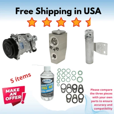 Compresor y válvula aire acondicionado aptos para Dodge Caliber 2010, Jeep Compass 2011 Foto 1 de 4