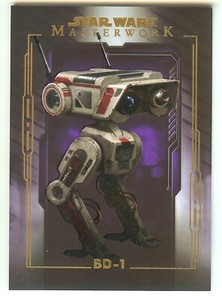 2020 Topps Star Wars Masterwork Purple Parallel #73 BD-1 #'d 36/50