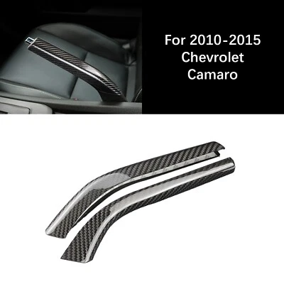 Guarnição de tampa de freio de carro de fibra de carbono real para 2010-2015 Chevrolet Camaro EUA - Imagem 1 de 4