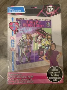 Monster High Happy Birthday Scene Setter Wall Decoration Kit 5pc Set - Picture 1 of 2