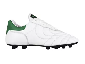 LENG GARA FG Scarpe Calcio in pelle B800P Bianco Made in Italy Emidio Lazzarini - Foto 1 di 5
