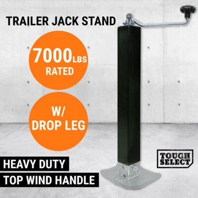 Trailer Canopy Caravan Jack Stand 3175KG Jockey Wheel Heavy Duty Stabilizer Legs - image 1 of 4