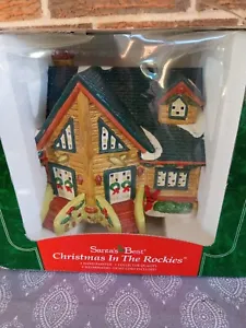 1995 Santa's Best Christmas In The Rockies Illuminated House 40834 Collector - Picture 1 of 13
