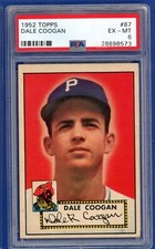 1952 TOPPS # 87 DALE COOGAN PIRATES PSA 6 EX-MT New Label