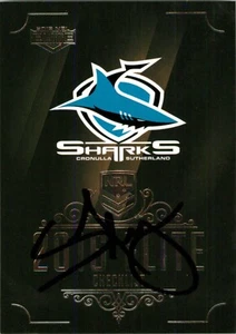 Signed 2016 CRONULLA SHARKS NRL Premiers Card SHANE FLANAGAN - Bild 1 von 2