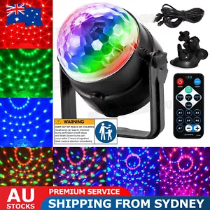 Party Magic Ball Light LED Party Disco RGB Rotating Club DJ Stage Lights +Remote - Picture 1 of 10