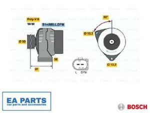 Alternator for MERCEDES-BENZ BOSCH 0 986 047 550 - Picture 1 of 3