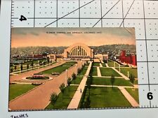Vintage  1941 Postcard -  Union terminal & Approach - Cincinnati Ohio
