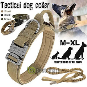Tactical Military Dog Training Collar Metal Buckle for Dogs Heavy Duty M L XL