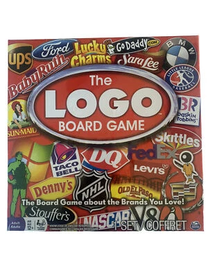 The Logo Party Board Game  The Brands You Love 2-6 Player Spin Master Adult 12+ - Image 1 of 2