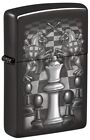 Zippo Windproof Lighter CHESS QUEEN High Polish Black NEW & BOXED FREE POST