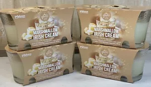 8 Glade Jar Candle MARSHMALLOW IRISH CREAM 3.4 Oz Each, Limited Ed Christmas - Picture 1 of 4