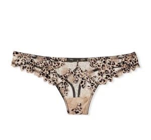 Victoria's Secret Retired Very Sexy Mesh Leopard Thong S, M, L, XL & XXL - Picture 1 of 3