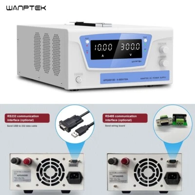 15V 30V 50A 60A 80A 100A Lab Adjustable DC Power Supply Variable With RS485/ 232 - Image 1 of 4