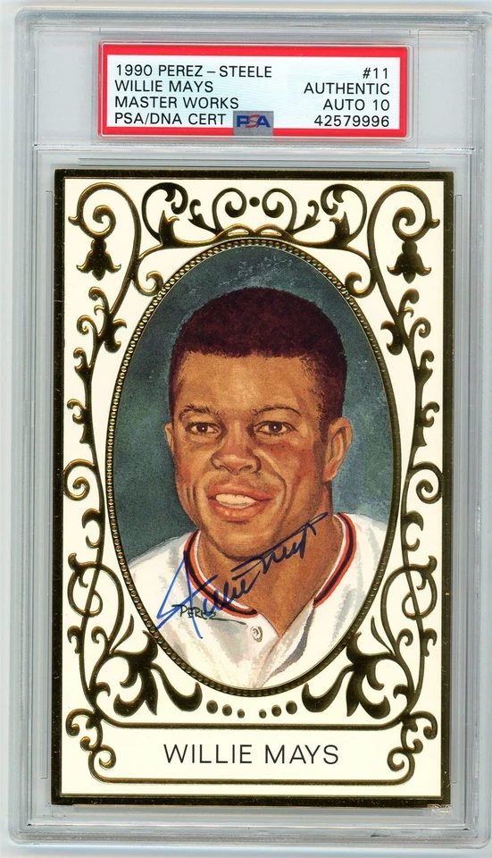 Willie Mays Signed Perez Steele Master Works - PSA DNA 10 - Image 1 of 1