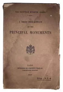 1931, THE EGYPTIAN MUSEUM, CAIRO, BRIEF DESCRIPTION OF THE PRINCIPAL MONUMENTS - Picture 1 of 12