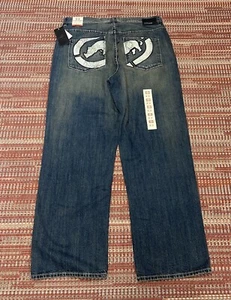 Ecko Unltd Rhino Baggy Denim Jeans Men 38 Vintage Y2K Skater Hip Hop NEW W/TAGS - Picture 1 of 17