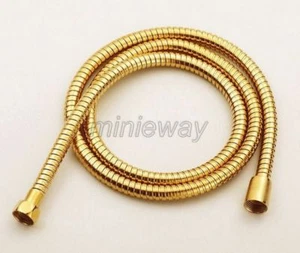 1.5m Gold Color Brass Flexible Bathroom Hand Held Shower Hose mba134 - Picture 1 of 6