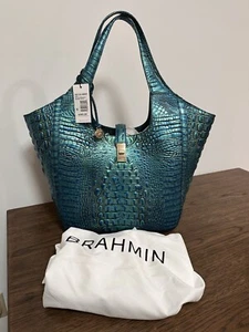 Brahmin Carla Tote Peacock Melbourne NWT - Picture 1 of 5