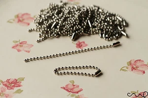New Metal Ball Chains 10cm Long USB Key Ring Shrink Art Craft High Quality VAT - Picture 1 of 11
