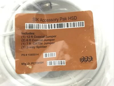 NEW! Spectrum PPC HSD Kit - 12' & 6' Coax, 7' Cat 5e, 2-Way Splitter, 606211-PPC - Image 1 of 4