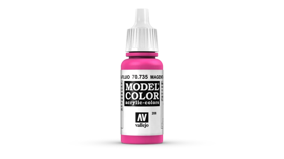 ACRYICOS VALLEJO, S.L (447,65€/1l) Model Color Vallejo 70735 Magenta Fluo 17ml Fluorescent Airbrush Fa