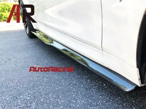 PSM STYLE CARBON EXTENSION SIDE SKIRT ADD ON LIP FOR BMW F80 M3 - Picture 1 of 2