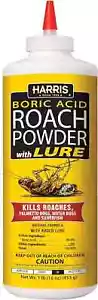 HARRIS Boric Acid Roach and Silverfish Killer Powder, w/Lure for Insects (16oz). - Picture 1 of 7