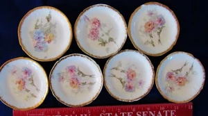 ANTIKE DELINERES D&C SELTEN (7) 3 3/8" BUTTERBONBONS TEEBEUTEL 1887-1915 LIMOGES - Bild 1 von 7